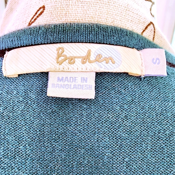 Boden Teal Green Cropped Cardigan S - Picture 5 of 10